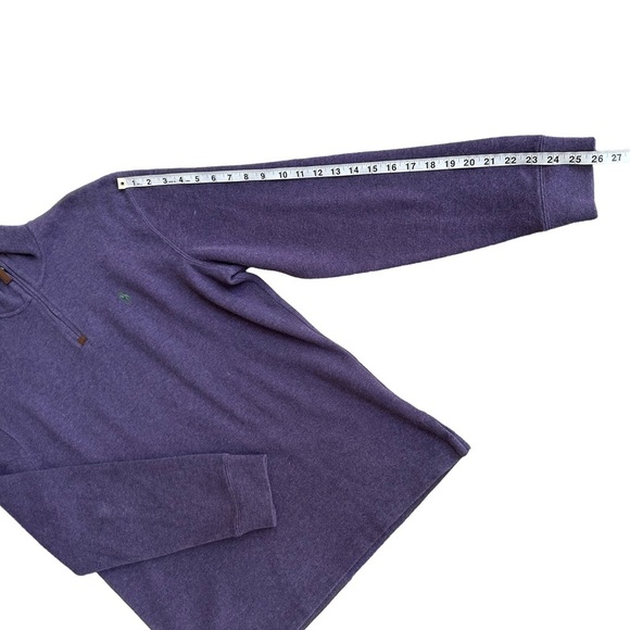 Polo By Ralph Lauren Mens Purple 1/4 Zip Long Sleeve Knit‎ Sweater Size L - Picture 9 of 11